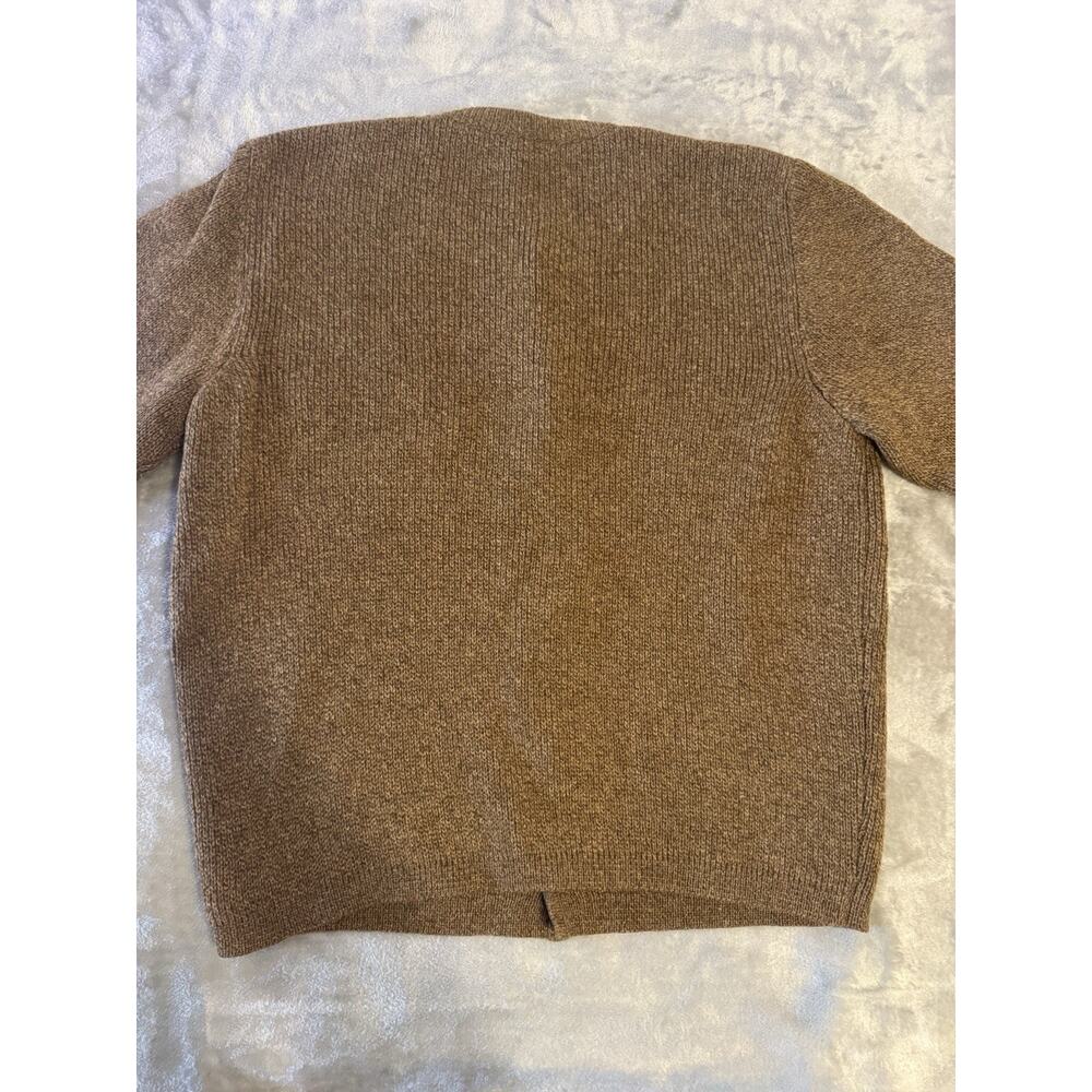 Meister Men's 100% New Pure Wool Cardigan Brown Austria Sweater LARGE Chest 44" - Picture 6 of 8